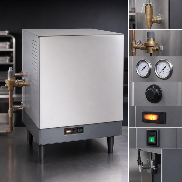 Product image #4 for Hatco S-45-480-3-QS Imperial Electric Booster Water Heater, 16 Gallon, 45 kW