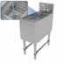 Thumbnail image #4 for Advance Tabco Prestige Supreme 12-Inch Wide Freestanding Underbar Cocktail Station Sink with 9 x 9 x 4 Bowl