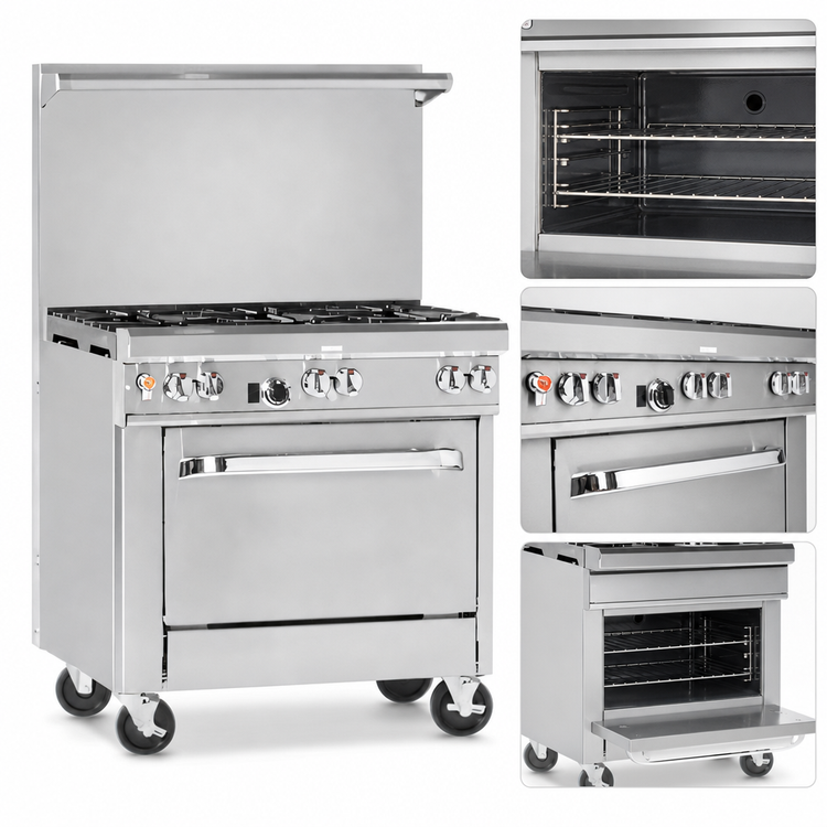 Product image #4 for Southbend Ultimate 36-Inch Commercial Gas Range with 5 Open Burners and Standard Oven