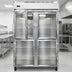 Thumbnail image #3 for Continental Refrigerator 2FSNSAGDHD Two-Section Shallow Depth Reach-in Display Freezer with Glass Half Doors