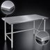 Thumbnail image #4 for John Boos Stallion 108-Inch x 30-Inch 16/300 Stainless Steel Flat Top Work Table with Safety Edge
