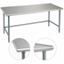 Thumbnail image #4 for Eagle Budget Series 144 Inch x 24 Inch Flat Top Work Table with 430 Stainless Steel Top and Galvanized Tubular Base