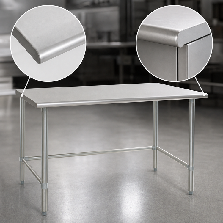 Product image #4 for Eagle Group Deluxe Series 84-Inch x 30-Inch Stainless Steel Flat Top Work Table