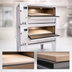 Thumbnail image #4 for Bakers Pride Super Deck Series Double Deck Gas Pizza Deck Oven, 36 x 24.5 Inch Ceramic Bake Decks, Shallow Depth