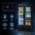 Thumbnail image #5 for Turbo Air Super Deluxe Two-Section Glass Door Merchandiser Refrigerator, 29.06 Cu. Ft., Bottom Mount, R-290