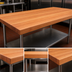 Thumbnail image #4 for Boos Block American Cherry Edge Grain Kitchen Countertop, 108 x 42 x 3 Inch, Penetrating Oil Finish