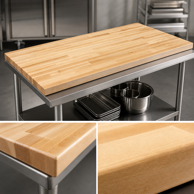 Product image #4 for John Boos Boos Block Northern Hard Rock Maple Blended Edge Grain Kitchen Countertop