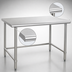 Thumbnail image #4 for Eagle Group Budget Series 84-Inch x 36-Inch Stainless Steel Flat Top Work Table with Tubular Base