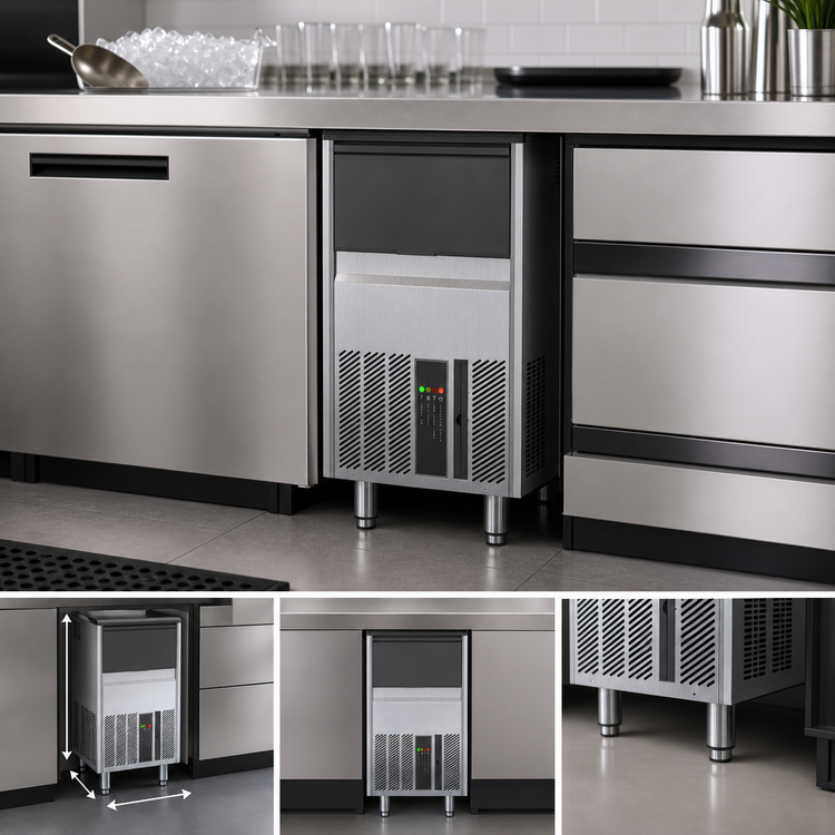 Product image #4 for Ice-O-Matic UCG060A Undercounter Air-Cooled Gourmet Cube Ice Maker with Built-In Bin