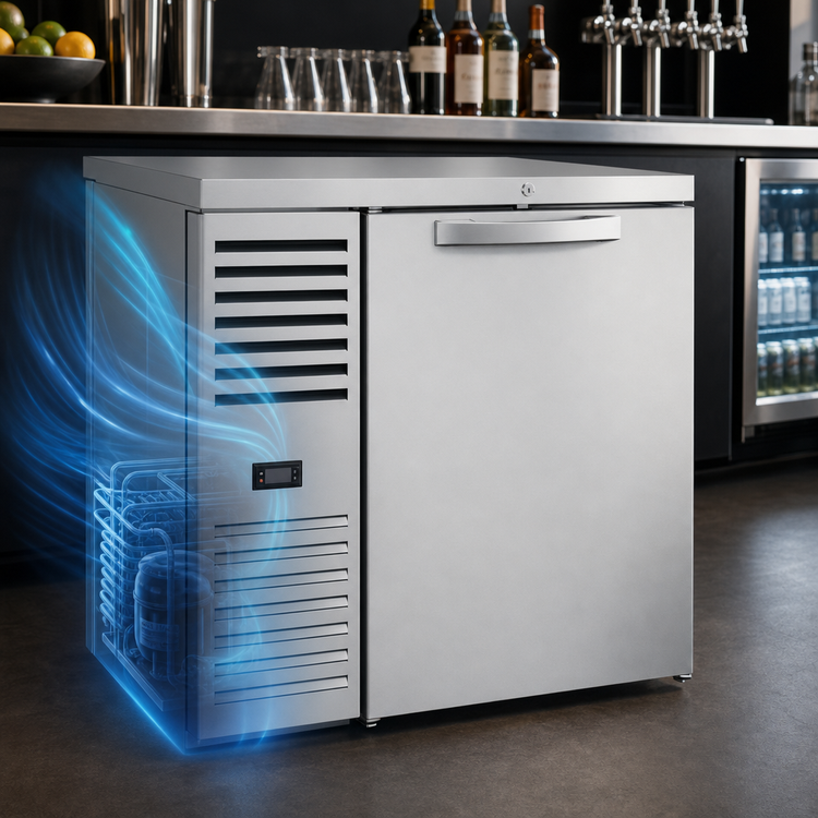 Product image #4 for True Premier Bar 36-Inch Pass-Thru Single-Zone Back Bar Cooler with 2 Solid Locking Doors