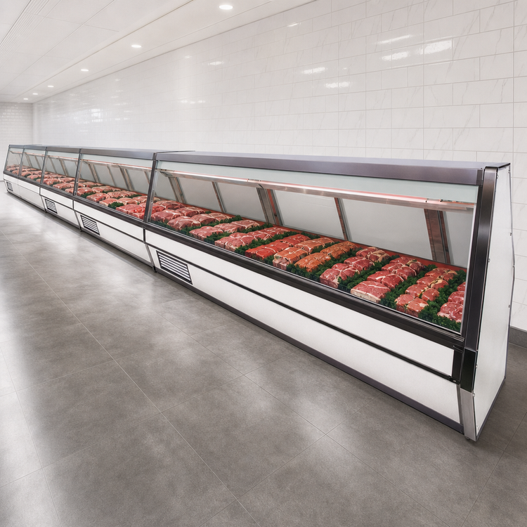Product image #4 for Howard-McCray 40E Series Remote Red Meat Service Case, 52-1/2" W, Endless Design, Straight Glass, LED