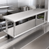 Thumbnail image #4 for Eagle Pass-Thru Shelf with Overshelf, 132-Inch W x 18-Inch D, Stainless Steel