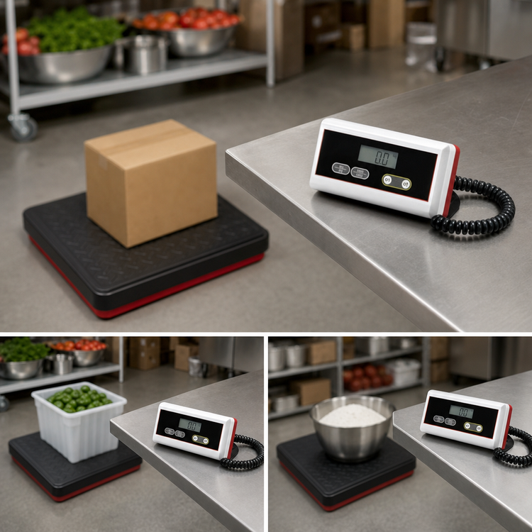 Product image #4 for Pelouze Digital Receiving Platform Scale with Remote Display, 400 lb Capacity