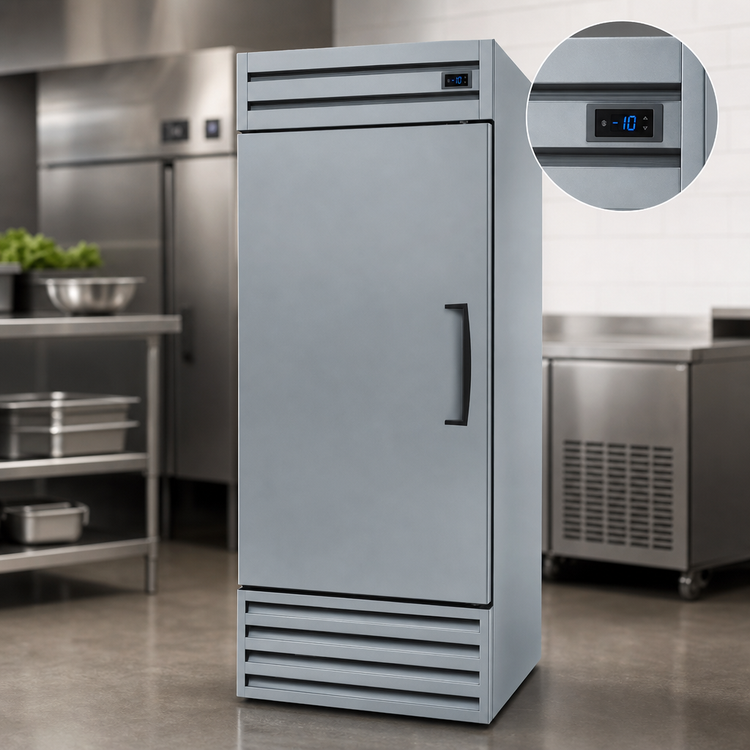 Product image #4 for Low-Temp Economy Line 20 Cu. Ft. Upright Reach-In Freezer, One Section, Bottom-Mount