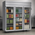 Thumbnail image #4 for Beverage Air Horizon Series 3-Section Glass Door Reach-In Refrigerator, 71.52 Cu. Ft., Top-Mounted Self-Contained