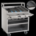 Thumbnail image #4 for Bakers Pride Dante Series F-48RS-C 48-Inch Floor Model Gas Radiant Charbroiler with Round Rod Grates