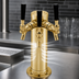 Thumbnail image #4 for Perlick 3-Faucet Air-Cooled Countertop Brass Draft Arm