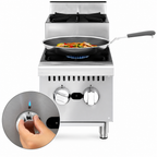 Thumbnail image #5 for Koolmore KM-CRSU-12 12-Inch Countertop Commercial Gas Step-Up Range, 2 Burners, Natural Gas, Manual Pilot Ignition, 52,000 BTU