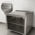 Thumbnail image #4 for Advance Tabco Underbar Stainless Steel Work Table with Open Front Cabinet Base and Mid-Shelf, 120 x 36 Inches, 14 Gauge 304 Stainless Steel Top