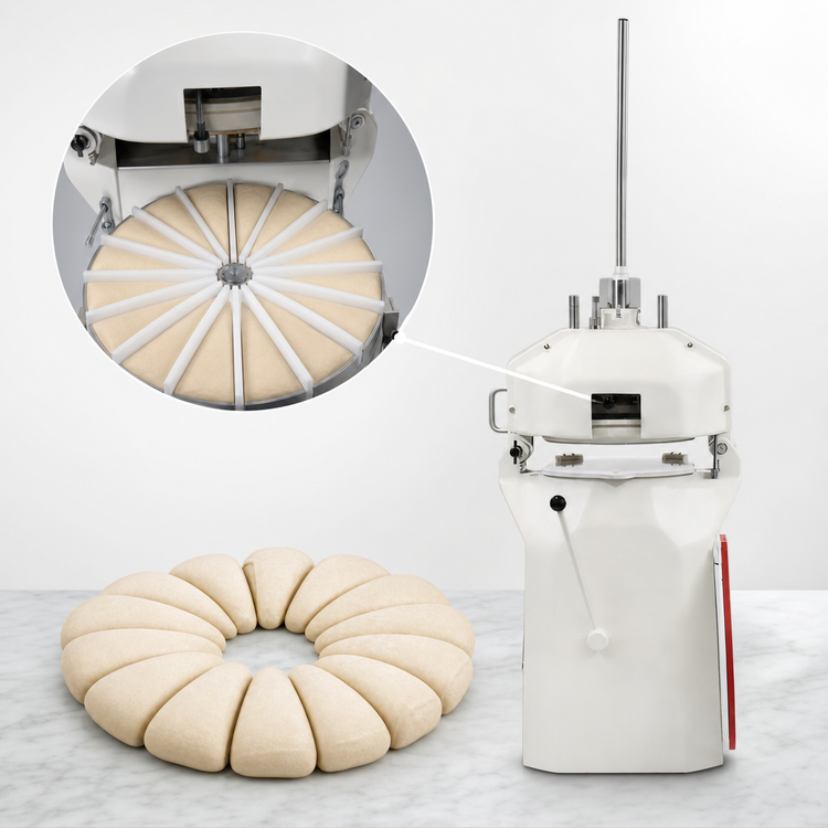 Product image #4 for Erika Record ER-6/151-RH SEMI RH Semi-Automatic 15-Part Dough Divider/Rounder