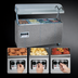 Thumbnail image #4 for Vollrath 2-Series Affordable Portable 46-Inch 3-Well Granite Mobile Hot Food Station with Open Storage Base and Breath Guard Lights