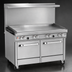 Thumbnail image #4 for Southbend Ultimate 48-Inch Gas Restaurant Range with 2 Non-Clog Burners, 36-Inch Thermostatic Griddle, Standard Oven, and Cabinet Base