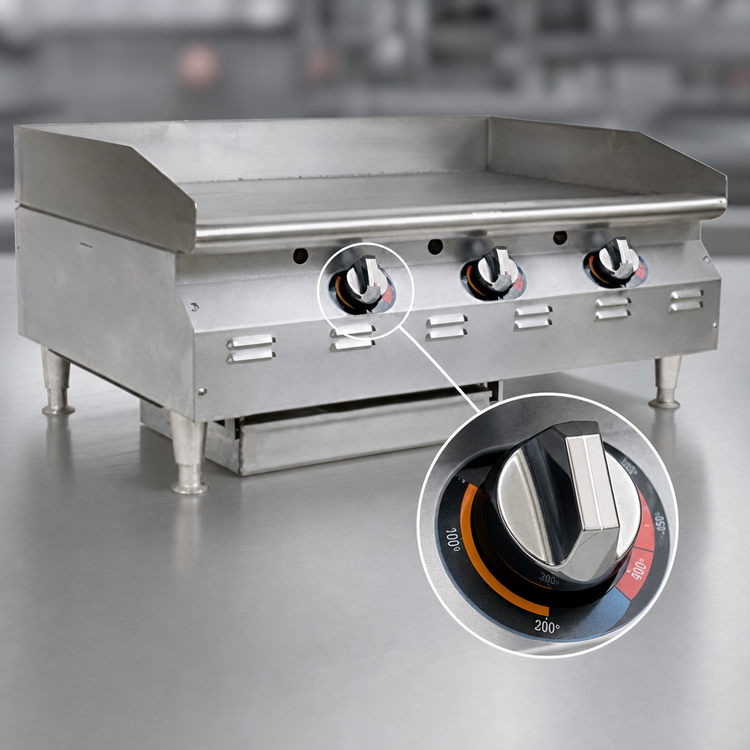 Product image #4 for RedHots Chef's Line Extra-Deep Countertop Electric Griddle, 24 Inch, 208/240V