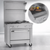 Thumbnail image #4 for Southbend Platinum 32-Inch Heavy Duty Gas Range with 2 Open Burners, 16-Inch Charbroiler and Standard Oven