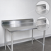 Thumbnail image #4 for John Boos Stallion 84-Inch x 30-Inch 16-Gauge 300 Series Stainless Steel Work Table with 5-Inch Backsplash