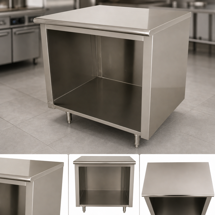 Product image #4 for Advance Tabco Special Value Series 60 Inch x 24 Inch 16 Gauge 304 Stainless Steel Flat Top Open Base Work Table