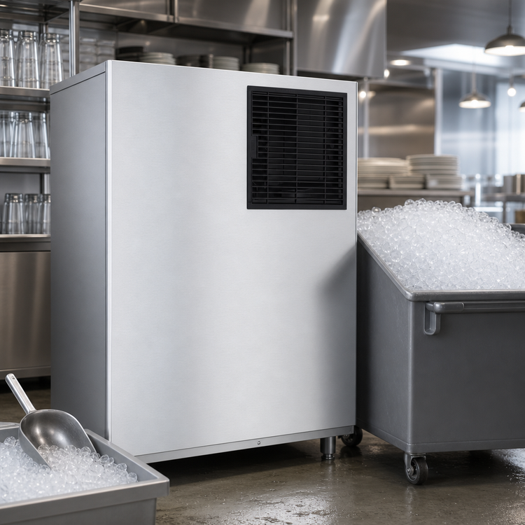 Product image #4 for Hoshizaki F-2001MRJZ-C Cubelet-Style Ice Maker, Air-Cooled, Remote Condenser, 30-Inch Wide, Stainless Steel