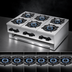 Thumbnail image #4 for Comstock-Castle 30-Inch Countertop Gas Hot Plate, 6 Burners, Stainless Steel