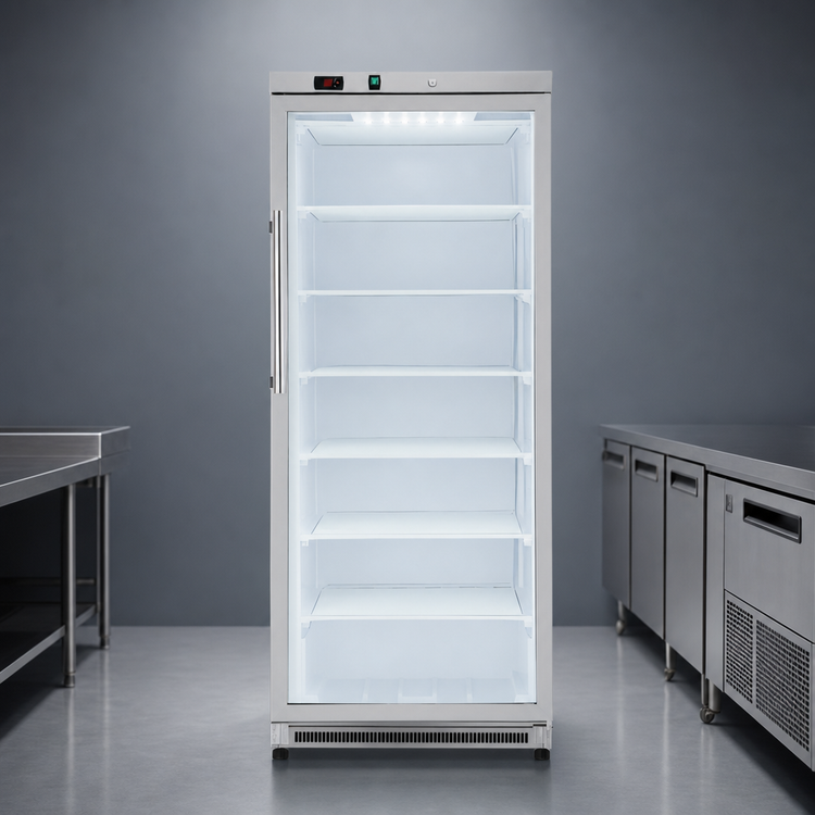 Product image #5 for KoolMore 21 Cu. Ft. Commercial Glass Door Reach-In Freezer, 30-Inch Wide, Stainless Steel, Manual Defrost