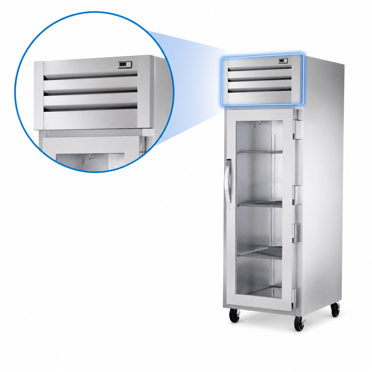 Product image #4 for True SPEC SERIES 1-Section Reach-In Glass Swing Door Freezer, 24-37 Cu. Ft., Self-Contained Top Mount