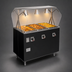 Thumbnail image #4 for Vollrath 2-Series Affordable Portable 46-Inch 3-Well Mobile Hot Food Station Deluxe with Buffet Breath Guard, Lights, and Open Storage Base