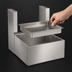 Thumbnail image #4 for Perlick Top Shelf TS Series Stainless Steel Underbar Beer Drainer, 18 Inch W x 18-9/16 Inch D, for 4040A Space Saver Dispensing Heads