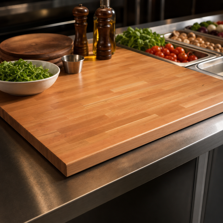 Product image #4 for Boos Block American Cherry Kitchen Countertop, 42 x 27 x 1-1/2 Inch, Blended Edge Grain, Flat, Varnique Finish