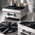 Thumbnail image #4 for IKON Cooking 12-Inch Natural Gas 2-Burner Commercial Hotplate with Legs, 50,000 BTU