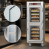 Thumbnail image #4 for Metro C5 6 Series Full-Height Mobile Pass-Thru Heated Holding Cabinet with Dutch Double-Pane Tempered Glass Doors