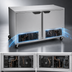 Thumbnail image #4 for Beverage Air UCRF48AHC Dual Temp 48-Inch Undercounter Refrigerator/Freezer, 2-Section, Left Refrigerator/Right Freezer