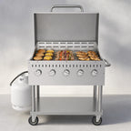 Thumbnail image #4 for Koolmore CGKIT3-36D Mobile 5-Burner Commercial Outdoor Propane Grill, 688 sq. in., Stainless Steel, Piezo Ignition
