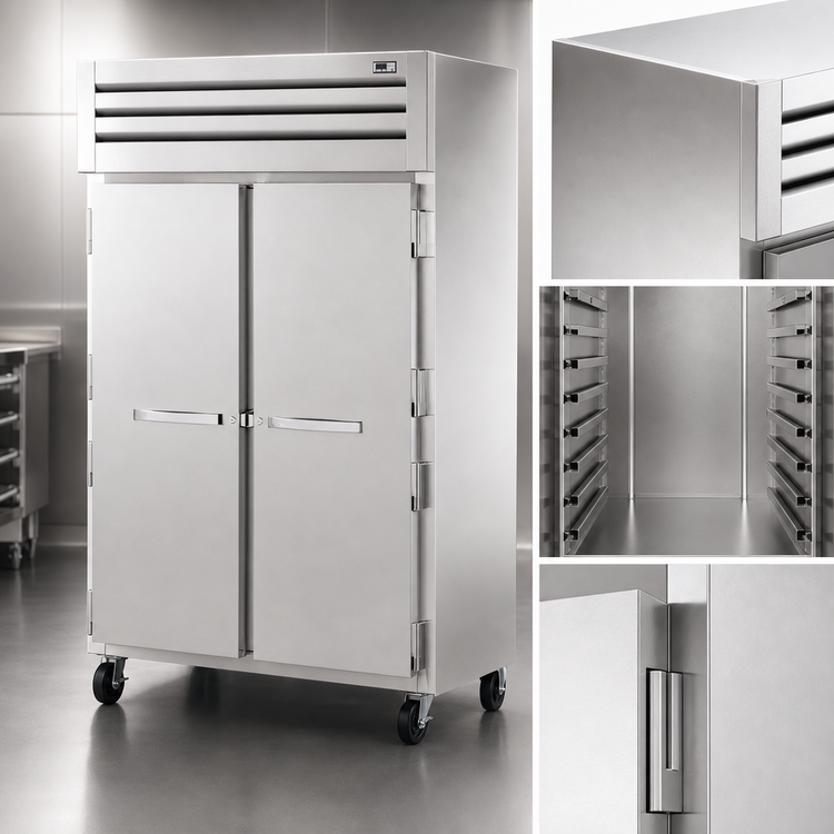 Product image #4 for True SPEC SERIES Two-Section Reach-In Heated Holding Cabinet, Solid Swing Doors, Stainless Steel
