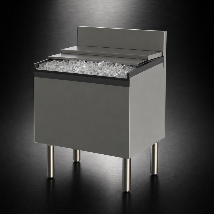 Product image #4 for Perlick Top Shelf TSD Series Modular Extra Capacity 30-Inch Freestanding Underbar Ice Bin/Cocktail Unit with 10-Circuit Cold Plate