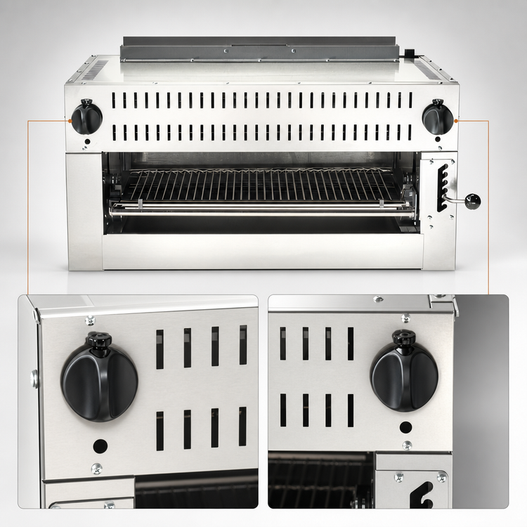 Product image #5 for Vulcan 36-Inch Heavy-Duty Infrared Salamander Broiler, Propane, 30,000 BTU