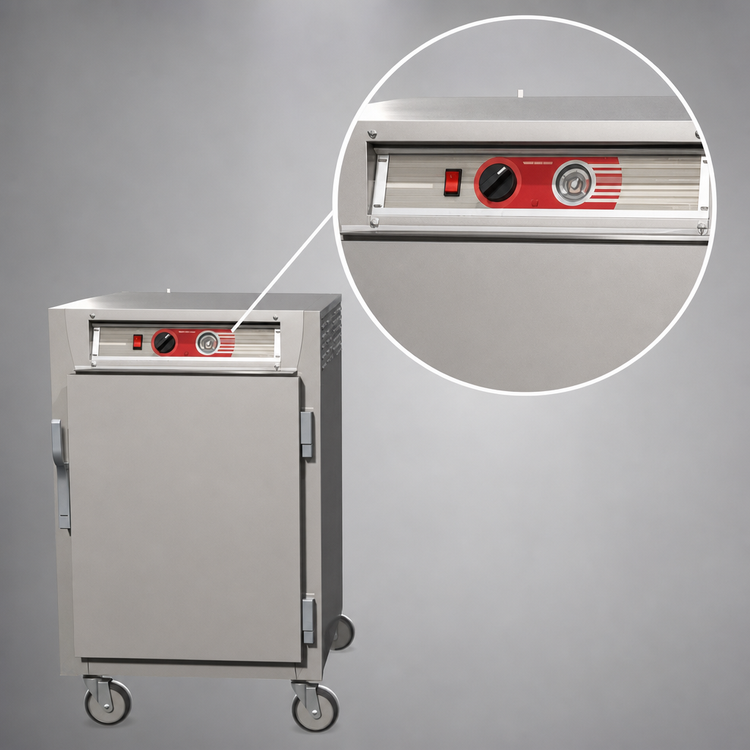 Product image #4 for Metro C5 6 Series Mobile Half-Height Heated Holding Cabinet with Solid Doors, 17 Pan Capacity, 120V
