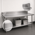 Thumbnail image #4 for Duke 144-Inch x 30-Inch Stainless Steel Work Table with 10-Inch Riser and Undershelf