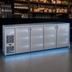 Thumbnail image #4 for Glastender C1FB92 One-Zone Front-Serviced Bar Profile Back Bar Cooler, 92 Inch, 4-Section, 16 Inch Door Openings