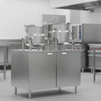 Thumbnail image #3 for Crown GMT-10-6 Gas Kettle/Cabinet Assembly with (1) 6 Gallon & (1) 10 Gallon Tilting Kettles