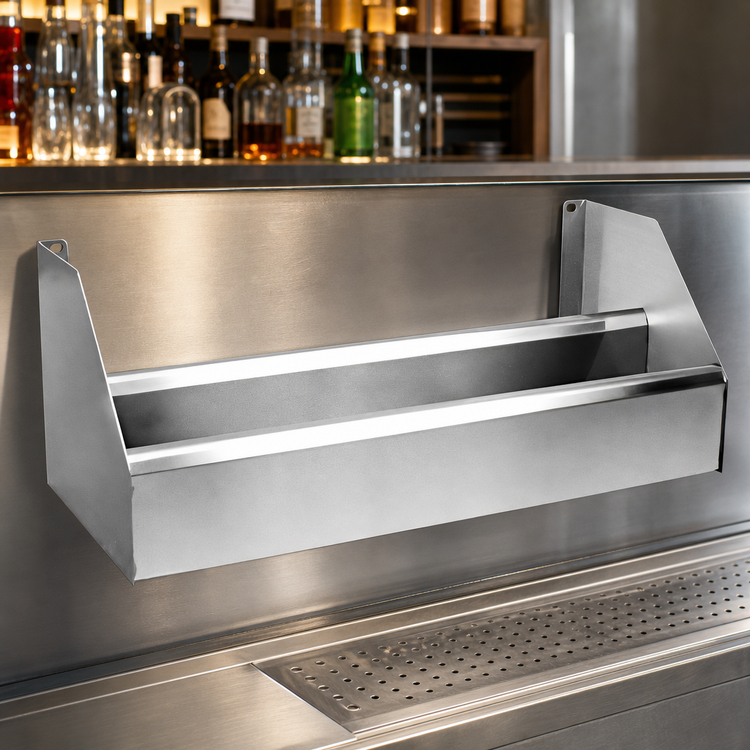 Product image #4 for CHOICE Double Underbar Speed Rail, 52-Inch W x 10-Inch D, Stainless Steel