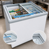 Thumbnail image #4 for Excellence Commercial Products Dual Temp Open Chest Refrigerator/Freezer with Sliding Glass Doors, 8.3 Cu. Ft.